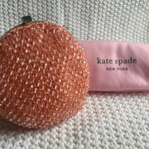 Beaded Peach Kate Spade Novelty Bag - Picture 2 of 2